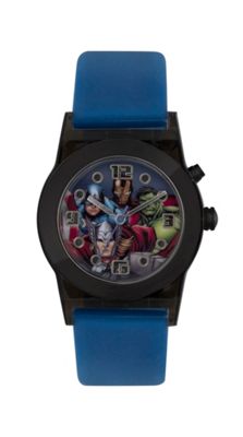 Boys Disney Avengers flashing blue watch with avengers dial avg3509
